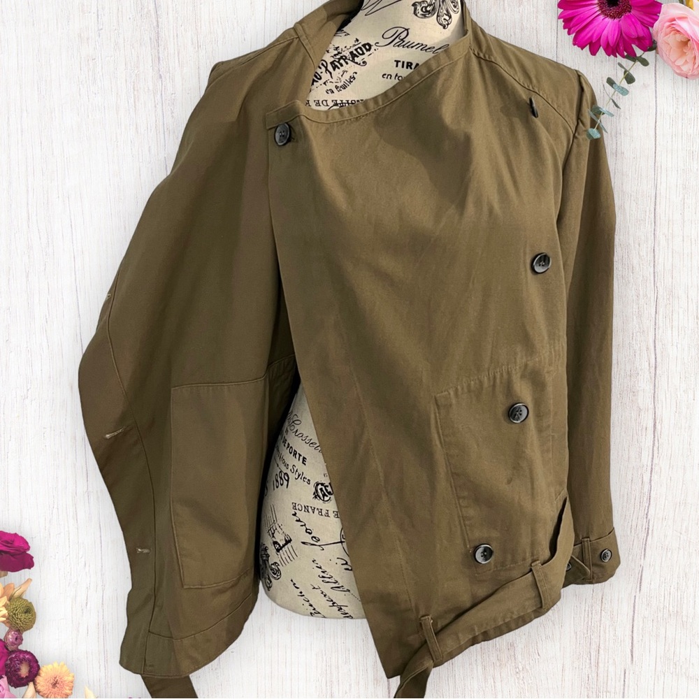 NWT J.O.A. Just One Answer Long Sleeve Military Green Utility Jacket Size Small - Picture 7 of 11